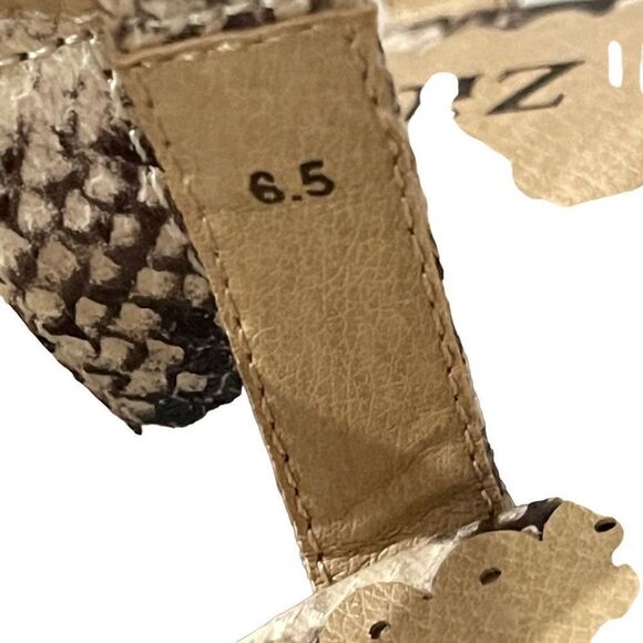 ZiGi Faux Snakeskin Wedge Sandals - Picture 5 of 8